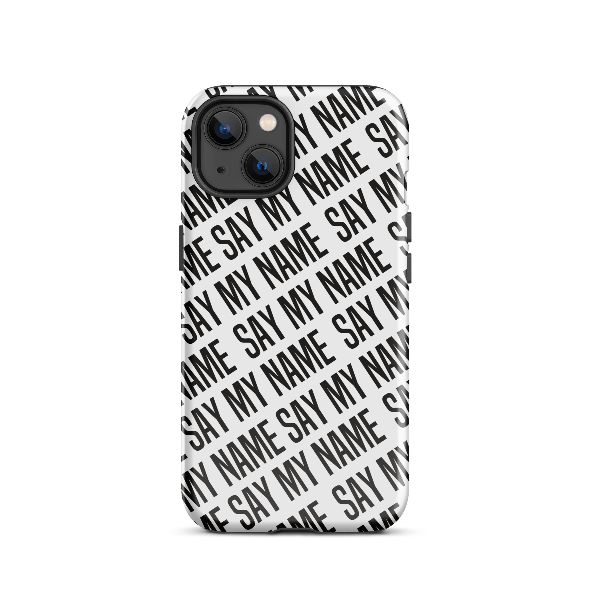 Zwart "SAY MY NAME"-hoesje voor iPhone®