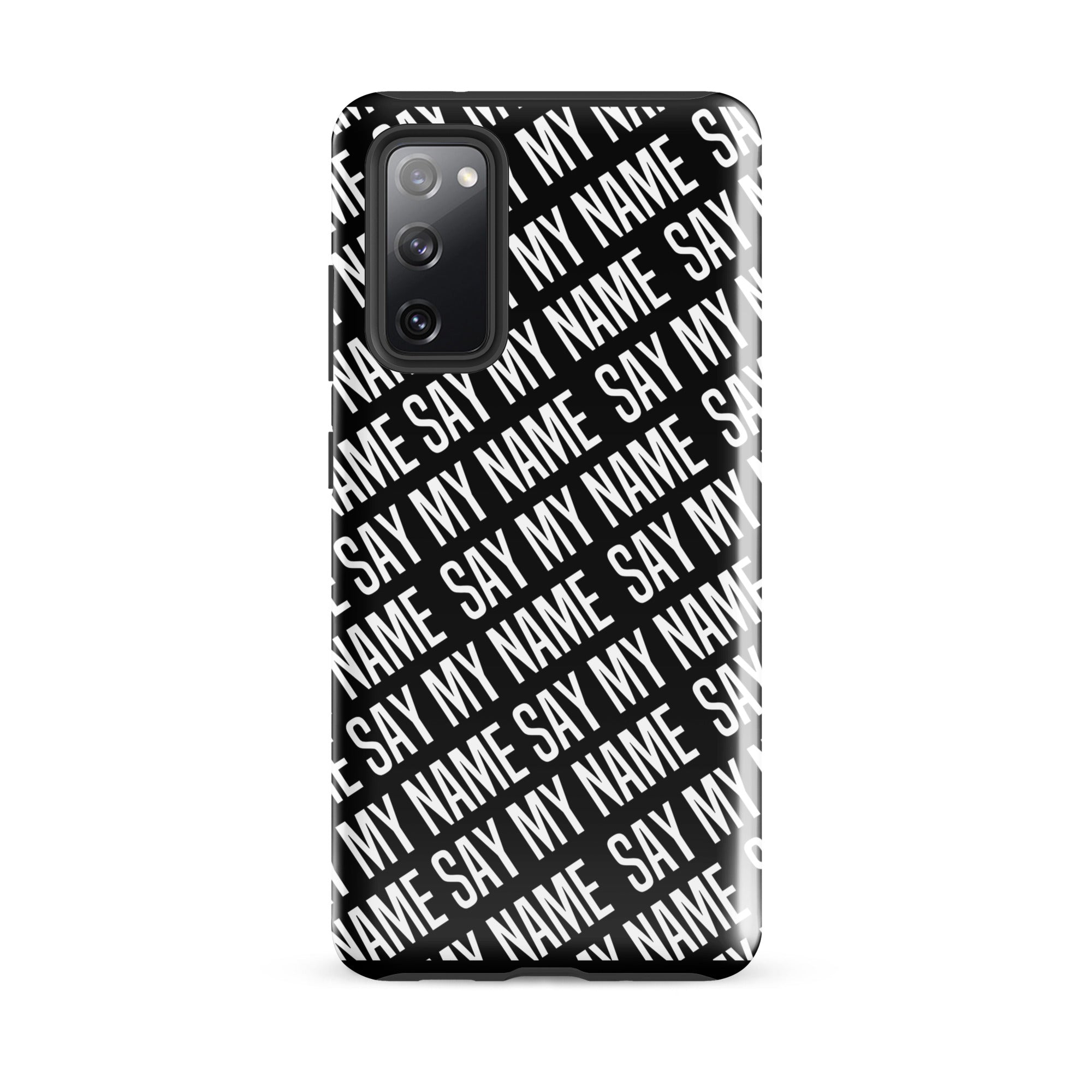 Coque noire "SAY MY NAME"  pour Samsung®