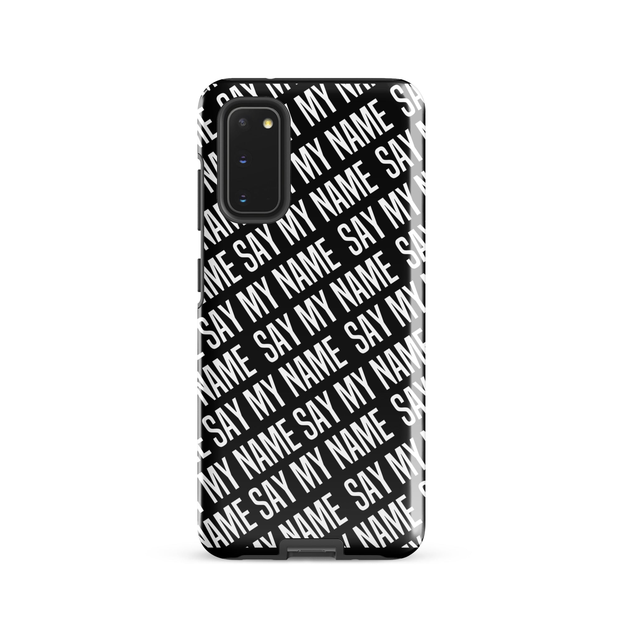 Coque noire "SAY MY NAME"  pour Samsung®