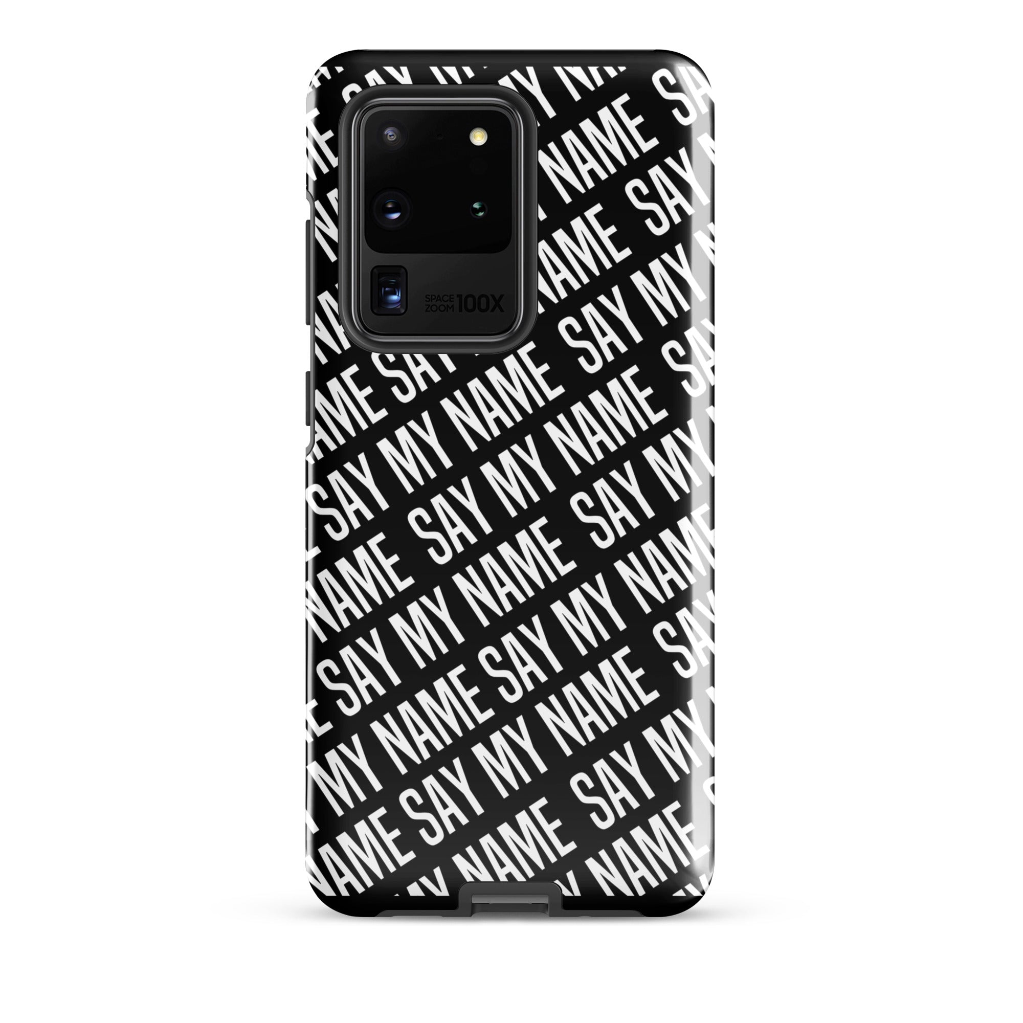 Coque noire "SAY MY NAME"  pour Samsung®