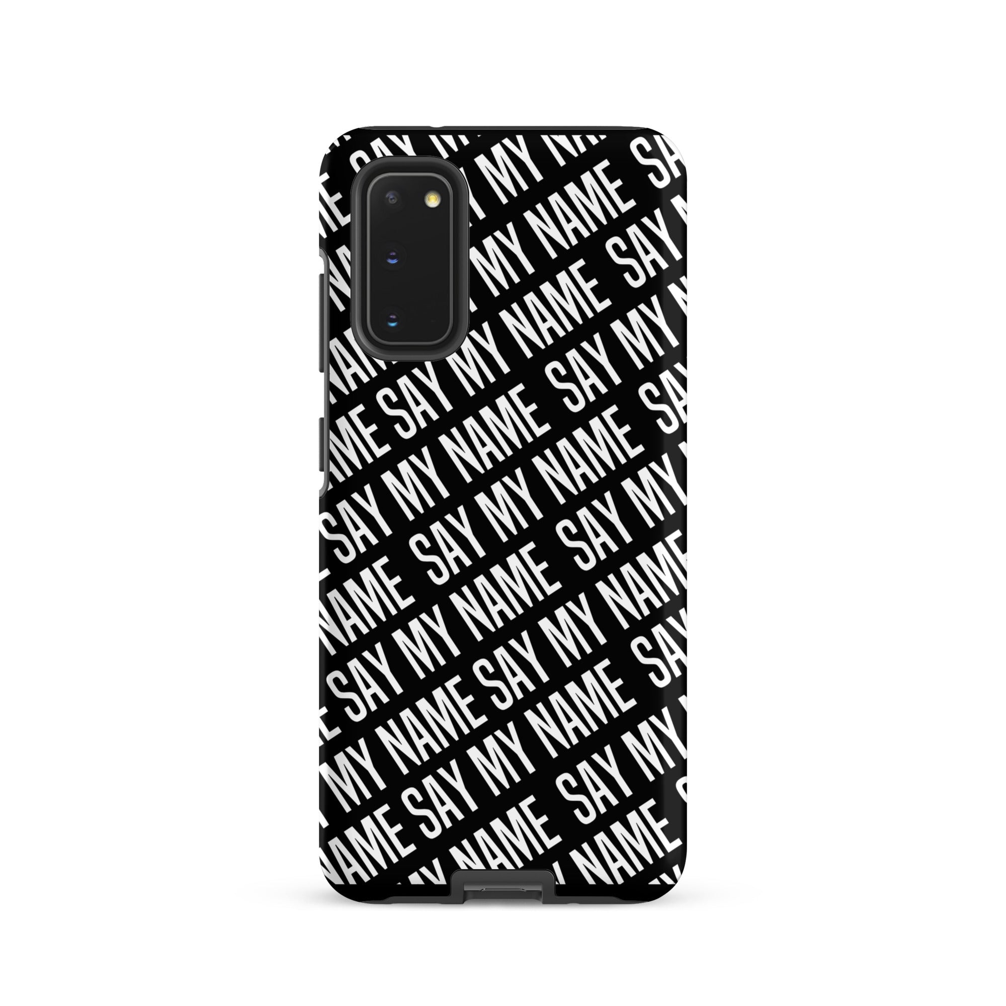 Coque noire "SAY MY NAME"  pour Samsung®