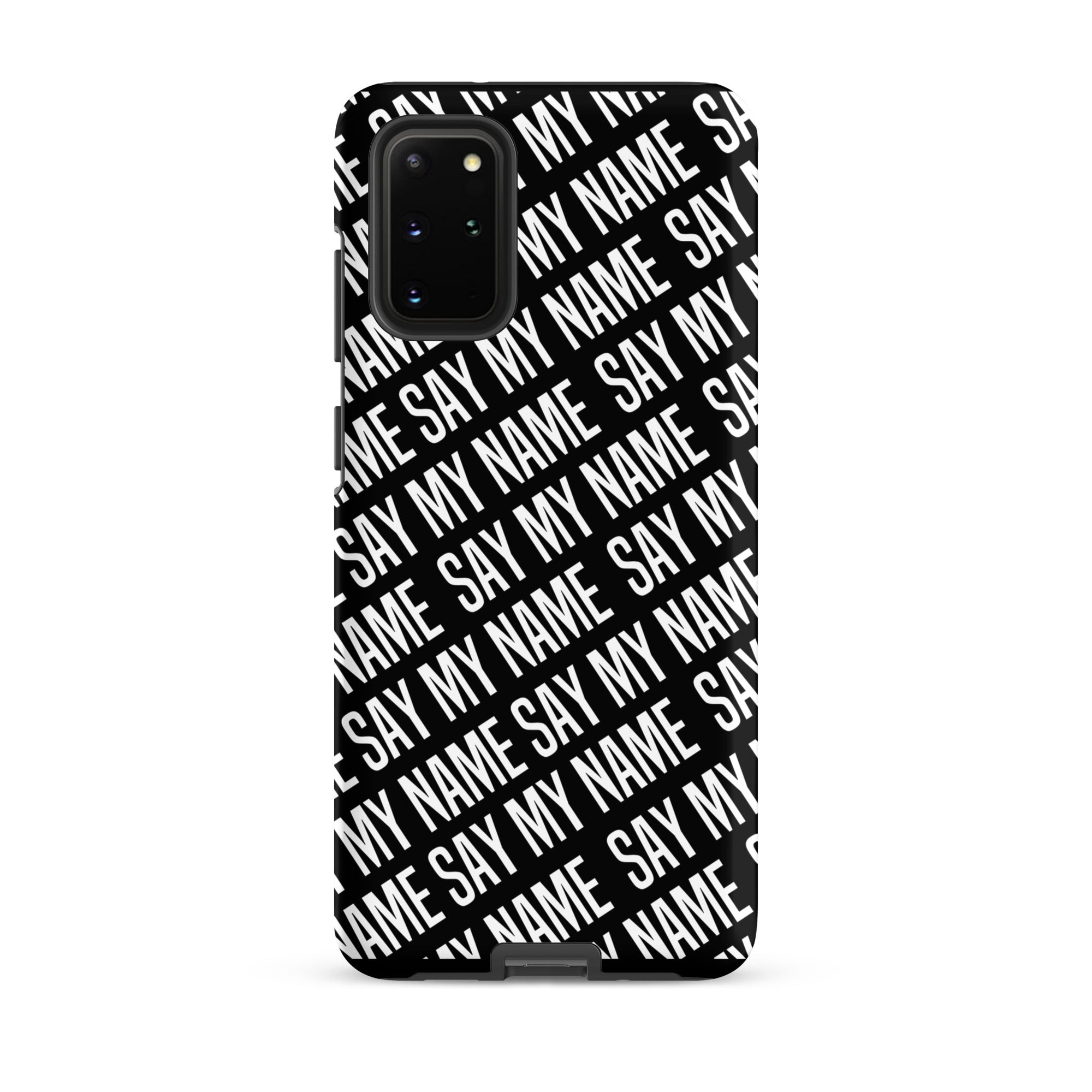 Coque noire "SAY MY NAME"  pour Samsung®