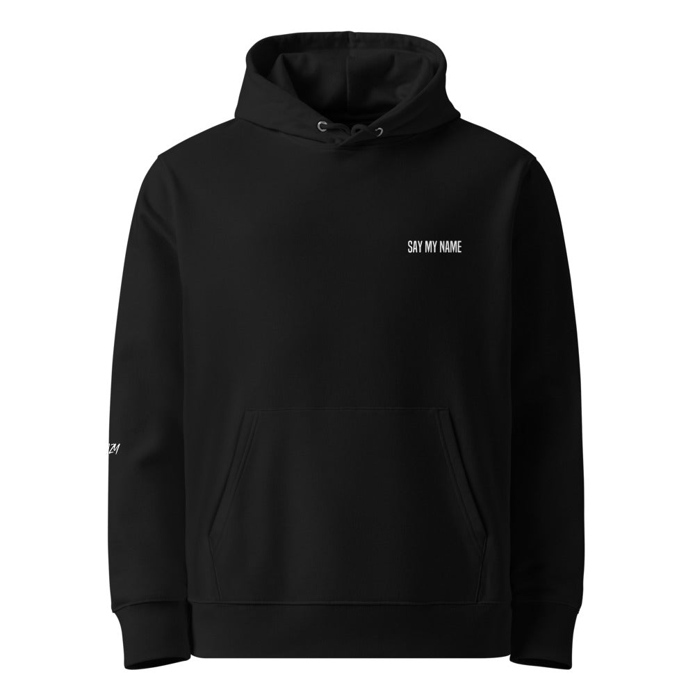 HOODIE CSG unisexe Essential "SAY MY NAME" Noir